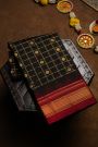 Narayanpet Silk Black Saree