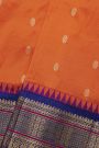 Narayanpet Silk Orange Saree