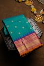 Narayanpet Silk Rama Green Saree