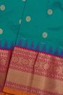 Narayanpet Silk Rama Green Saree