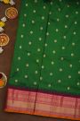 Narayanpet Silk Bottle Green Saree
