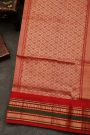 Narayanpet Silk Blue Zari Checks Saree