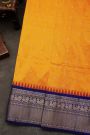 Narayanpet Silk Mustard And Orange Saree