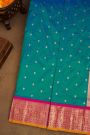 Narayanpet Silk Peacock Blue Saree
