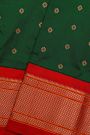 Narayanpet Silk Bottle Green Saree