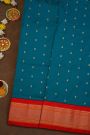 Narayanpet Silk Teal Blue Saree