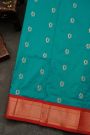Narayanpet Silk Peacock Blue Saree