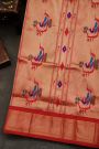 Narayanpet Silk Peacock Blue Saree