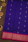 Narayanpet Silk Navy Blue Saree