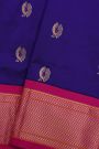 Narayanpet Silk Navy Blue Saree