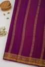 Mysore Crepe Yellow Saree