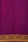 Mysore Crepe Yellow Saree