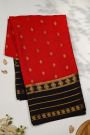 Mysore Crepe Red Saree