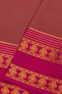Mysore Crepe Dusty Pink Saree