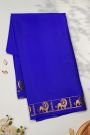 Mysore Crepe Royal Blue Saree