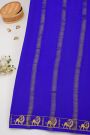 Mysore Crepe Royal Blue Saree