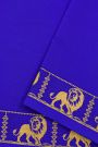 Mysore Crepe Royal Blue Saree