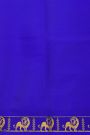 Mysore Crepe Royal Blue Saree