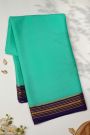 Mysore Crepe Sea Green Saree