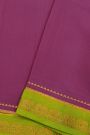 Mysore Crepe Purple Saree