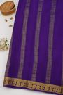 Mysore Crepe Powder Blue Saree