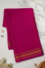 Mysore Crepe Magenta Saree