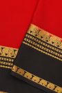Mysore Crepe Red Saree