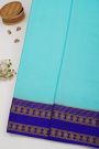 Mysore Crepe Sky Blue Saree