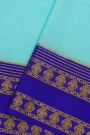 Mysore Crepe Sky Blue Saree