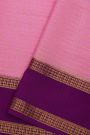 Mysore Crepe Pink Saree