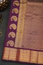 Gadwal Silk Purple Saree