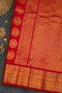 Gadwal Silk Red Saree