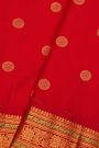 Gadwal Silk Red Saree