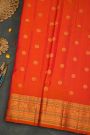 Gadwal Silk Orange Saree