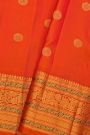 Gadwal Silk Orange Saree