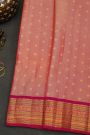 Gadwal Silk Peach Saree