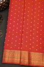 Gadwal Silk Peach Saree
