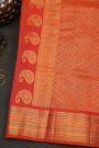 Gadwal Silk Peach Saree