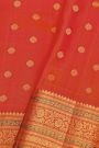 Gadwal Silk Peach Saree