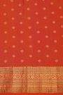Gadwal Silk Peach Saree