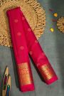 Gadwal Silk Magenta Saree