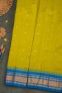 Gadwal Silk Mehendi Green Saree