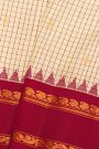 Gadwal Silk Cream Saree