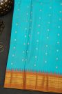 Gadwal Silk Sky Blue Saree