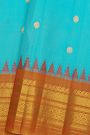 Gadwal Silk Sky Blue Saree