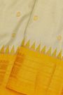 Gadwal Silk Cream Saree
