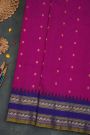 Gadwal Silk Magenta Saree