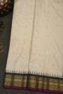 Gadwal Silk Cream Saree