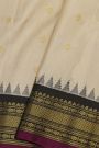Gadwal Silk Cream Saree