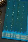 Gadwal Silk Peacock Green Saree